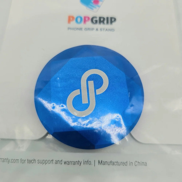 Poshmark Pop Socket Blue Jewel Beveled Jewel PopSocket Popgrip Birthday Swag - Picture 2 of 5
